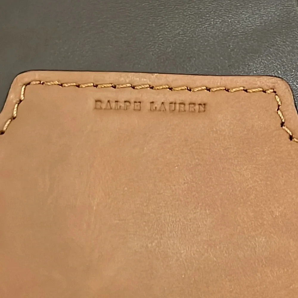 Polo Ralph Lauren Wentworth Coasters + Caddy Horseshoe Equestrian Saddle Leather